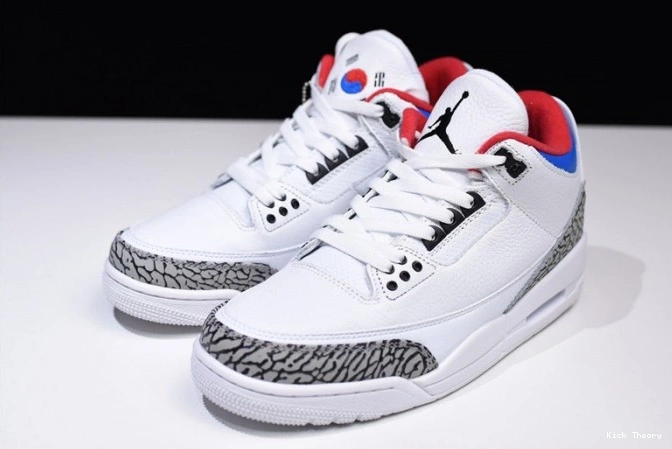 Kicktheory Korea Seoul Jordan Retro 3 AV8370-100 Air 0629